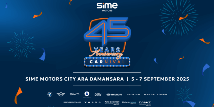 Sime Motors 45 Years Anniversary Carnival at Ara Damansara, Sept 5-7 – exclusive deals, win a BMW!