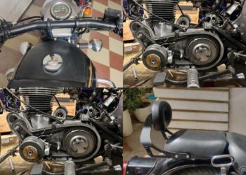 Closer look at some of the mods on my 1991 Royal Enfield CI Bullet 350