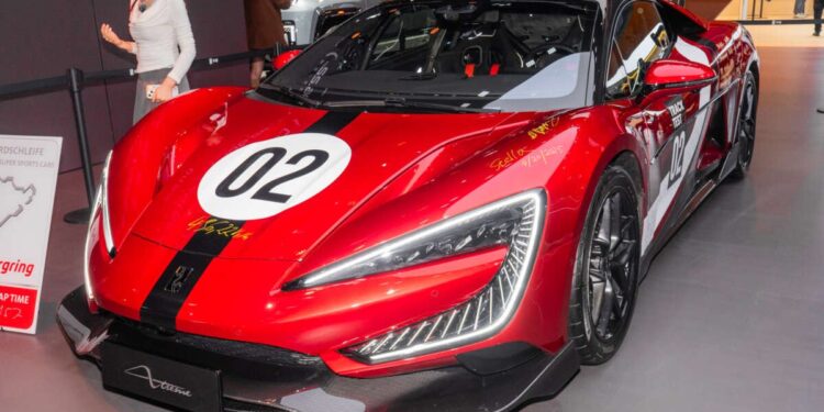 Yangwang U9 Xtreme in Guangzhou – BYD’s record-breaking EV supercar, 3,018 PS, 496 km/h top speed!