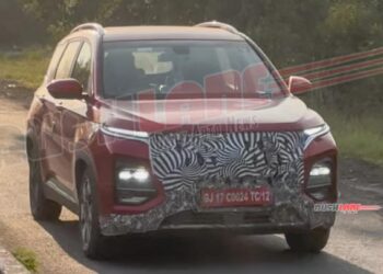 2026 MG Hector facelift spied testing in Gujarat