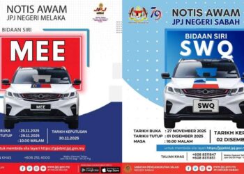 JPJ eBid: MEE and SWQ number plates up for bidding